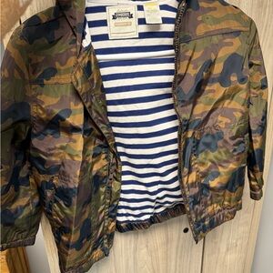 Gymboree Blue and White Striped Fabric